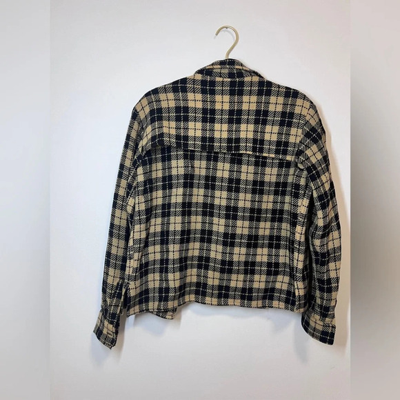 White Stag Checkered Plaid Shirt Jacket - Picture 7 of 12